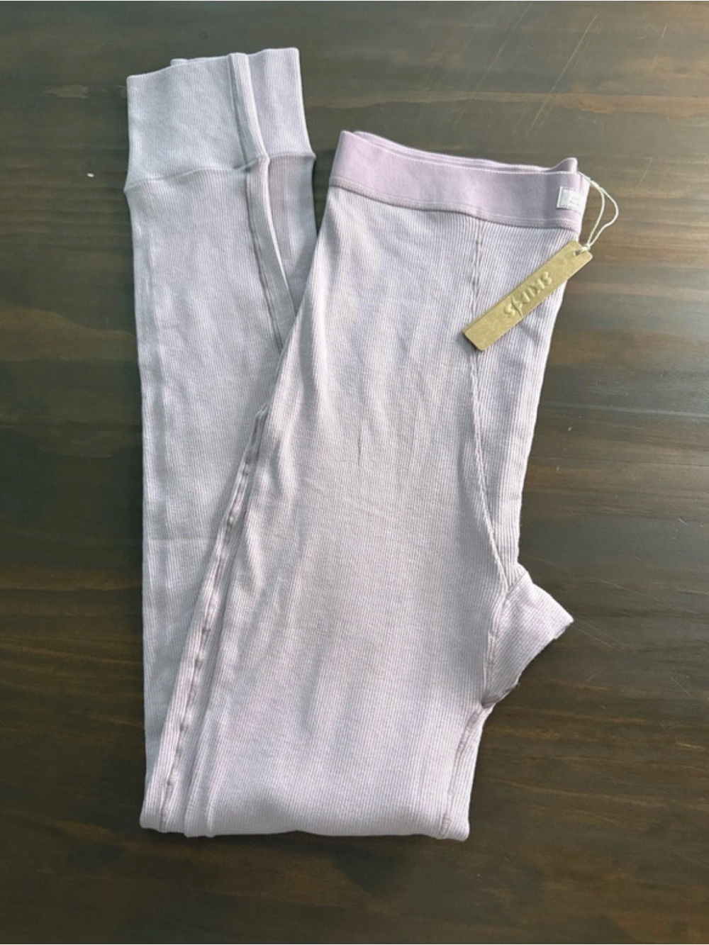 Skims women’s medium Lavender Ribbed Leggings - Unbranded
